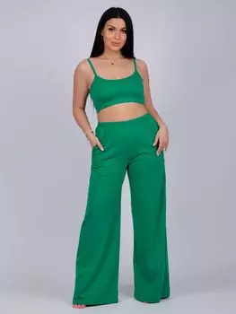 Жен. пижама с брюками "Кристи" Зеленый р. 44