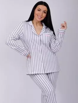 Жен. пижама с брюками "Ланвин" Серый р. 46