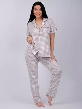 Жен. пижама с брюками "Модерн" Бежевый р. 42