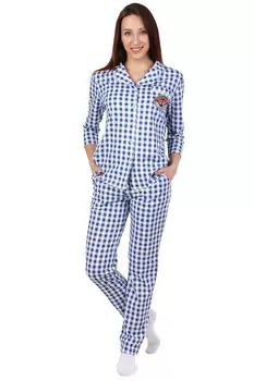 Жен. пижама "Яхта" Синий р. 50