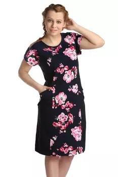 Жен. платье арт. 16-0122 Малиновый р. 58