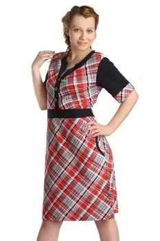 Жен. платье арт. 16-0127 Красный р. 48