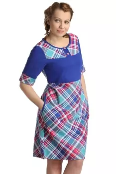 Жен. платье "арт. 16-0135 Синий" р. 58