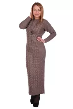 Жен. платье "арт. 16-0501 Светло-коричневый" р. 42-44