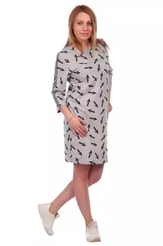 Жен. платье "арт. 16-0550 Серый" р. 44