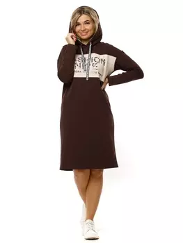 Жен. платье арт. 16-0710 Шоколадный р. 50
