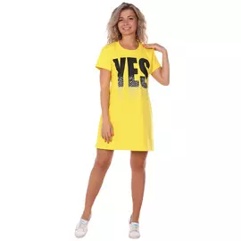 Жен. платье арт. 16-0730 Желтый р. 44