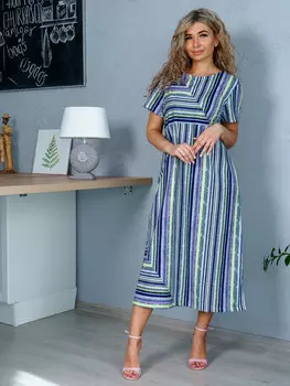 Жен. платье "арт. 16-0803 Салатовый" р. 52