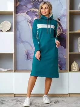Жен. платье "арт. 16-0849 Изумрудный" р. 46