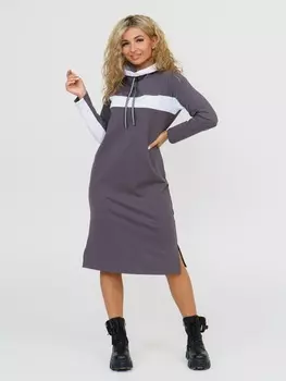 Жен. платье "арт. 16-0849 Серый" р. 50