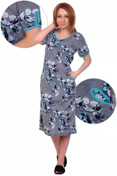 Жен. платье арт. 17-0128 Бирюзовый р. 50