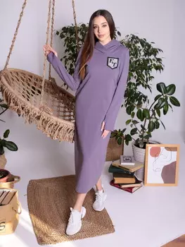 Жен. платье "арт. 17-0160 Серый" р. 46