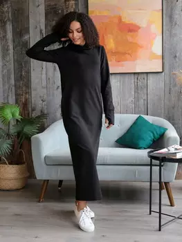 Жен. платье "арт. 17-0264 Черный" р. 44