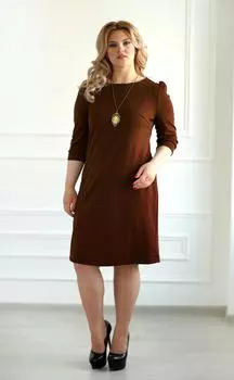 Жен. платье "арт. 19-0069 Шоколадный" р. 44