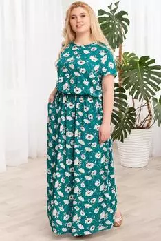 Жен. платье "арт. 19-0140 Изумрудный" р. 46