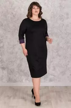 Жен. платье арт. 19-0509 Черный р. 58