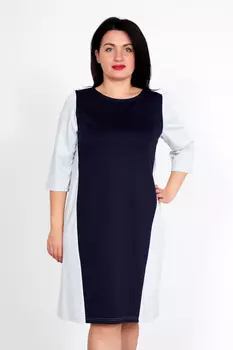 Жен. платье "Бренда" Синий р. 52