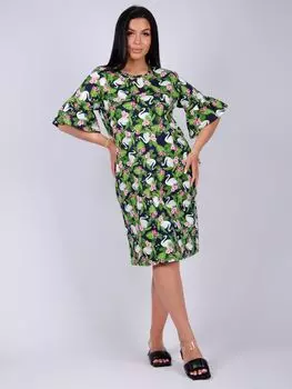 Жен. платье домашнее "Аликанте" Зеленый р. 56