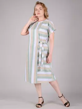 Жен. платье домашнее "Анталия" Оливковый р. 54