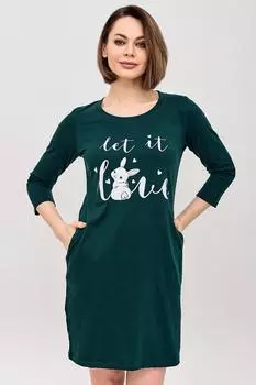 Жен. платье домашнее "Реджи" Зеленый р. 50