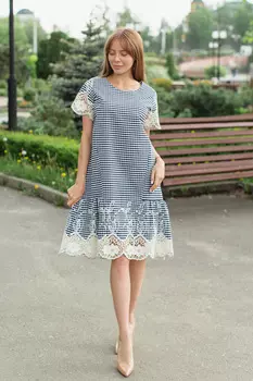 Жен. платье "Дюймовочка" Черный р. 46