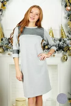 Жен. платье "Фиеста" Серый р. 58