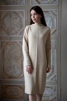 Жен. платье "Хлоя Бежевый" р. 52