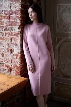 Жен. платье "Хлоя Розовый" р. 46