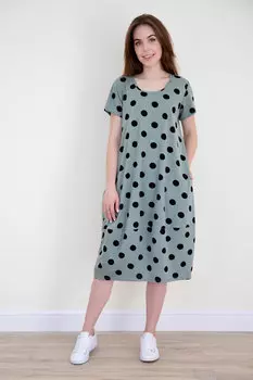 Жен. платье "Эйприл" Зеленый р. 60