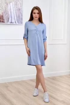Жен. платье "Луиза" Голубой р. 54