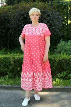 Жен. платье "Пенелопа" Розовый р. 48