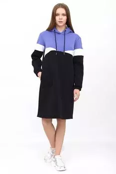 Жен. платье повседневное "Альфа" Фиолетовый р. 52