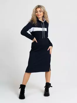 Жен. платье повседневное арт. 16-0896 Чернильный р. 50