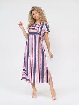 Жен. платье повседневное арт. 16-0909 Пудровый р. 52