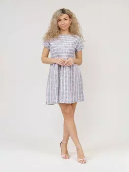 Жен. платье повседневное арт. 16-0912 Пудровый р. 46