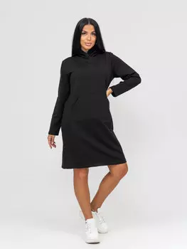 Жен. платье повседневное арт. 16-0943 Черный р. 46