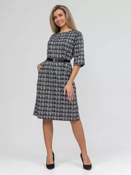 Жен. платье повседневное арт. 16-0955 Темно-серый р. 60