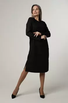 Жен. платье повседневное арт. 17-0396 Черный р. 60