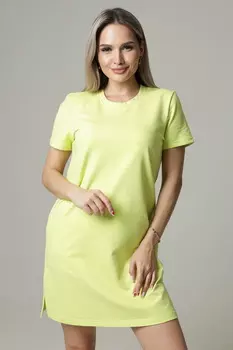 Жен. платье повседневное арт. 17-0401 Лимонный р. 54