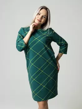 Жен. платье повседневное арт. 17-0403 Зеленый р. 44