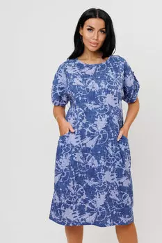 Жен. платье повседневное арт. 23-0535 Синий р. 52