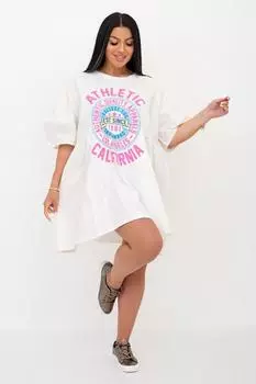 Жен. платье повседневное "Атланик Белый" р. 44-54