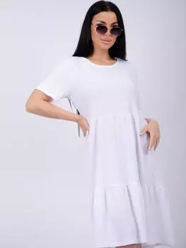 Жен. платье повседневное "Эскада" Белый р. 56