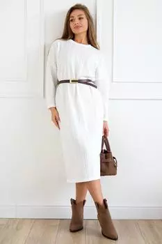 Жен. платье повседневное "Каралина" Белый р. 46