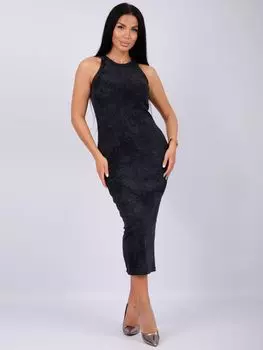 Жен. платье повседневное "Милана" Антрацит р. 44