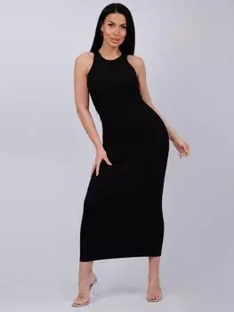 Жен. платье повседневное "Милана" Черный р. 40