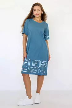 Жен. платье повседневное "Вера" Зеленый р. 48-50