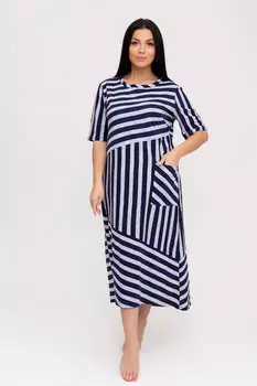 Жен. платье вечернее "арт. 23-0127 Темно-синий" р. 52