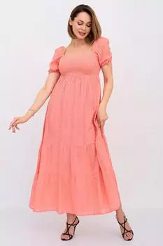 Жен. платье вечернее "Соната" Коралловый р. 48-50