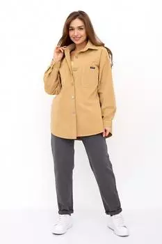 Жен. рубашка "арт. 18-1885 Бежевый" р. 44